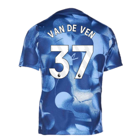 2024-2025 Tottenham Pre-Match Shirt (Binary Blue) (Van De Ven 37)