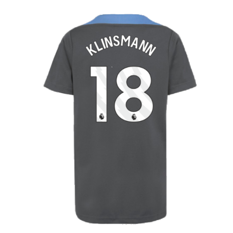 2024-2025 Tottenham Strike Dri-Fit Shirt (Dark Grey) - Kids (Klinsmann 18)