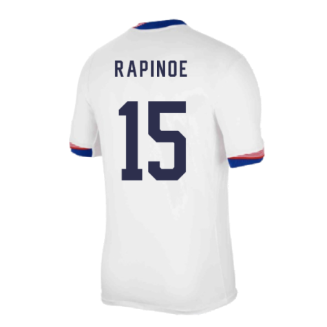 2024-2025 United States USA Home Shirt (Rapinoe 15)