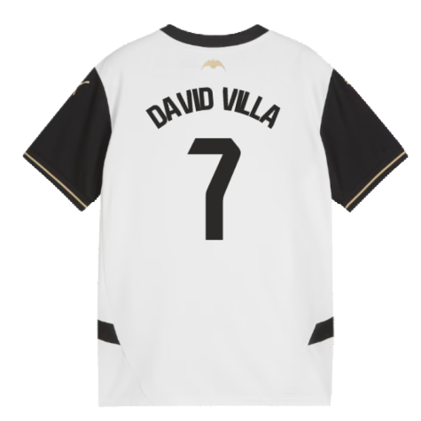 2024-2025 Valencia Home Shirt (Kids) (David Villa 7)