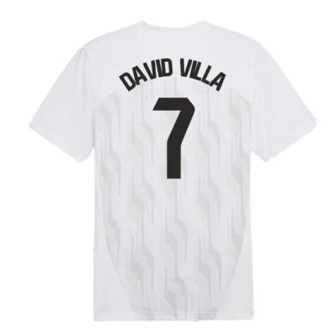 2024-2025 Valencia Pre-Match Shirt (White) (David Villa 7)