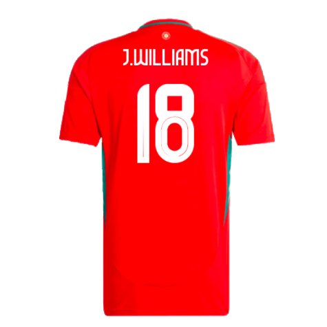 2024-2025 Wales Home Shirt (J.Williams 18)
