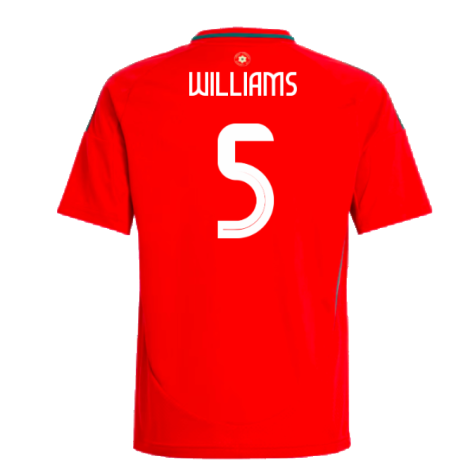 2024-2025 Wales Home Shirt - Kids (Williams 5)