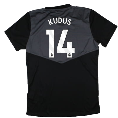 2024-2025 West Ham Training Jersey (Black) - Kids (Kudus 14)