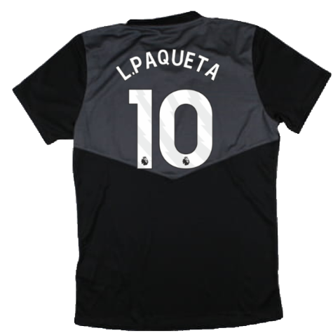 2024-2025 West Ham Training Jersey (Black) - Kids (L.Paqueta 10)