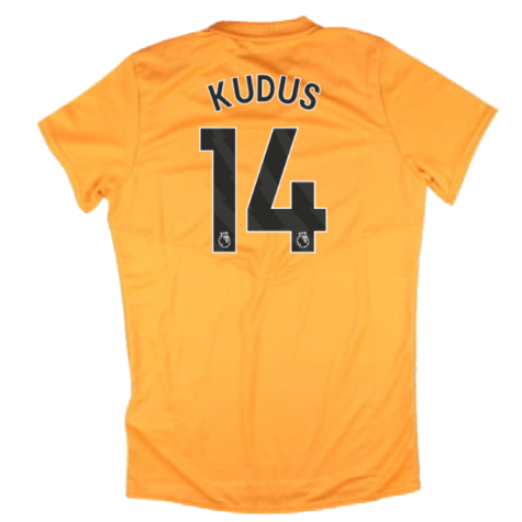 2024-2025 West Ham Training Jersey (Orange) - Kids (Kudus 14)