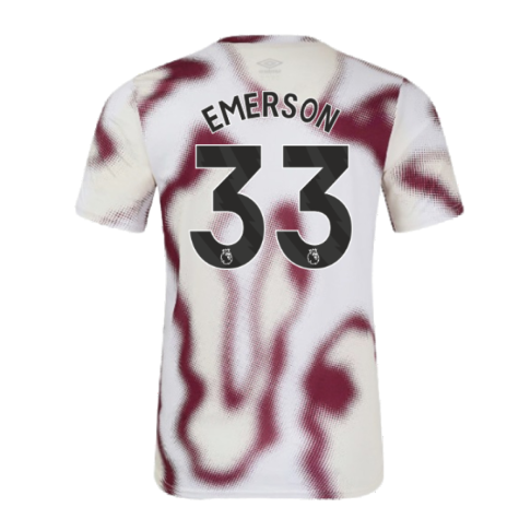 2024-2025 West Ham Warm Up Jersey (White) (Emerson 33)
