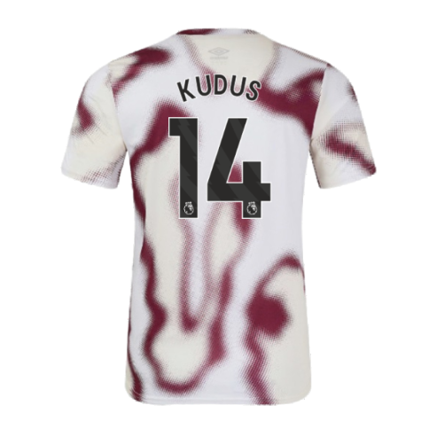 2024-2025 West Ham Warm Up Jersey (White) (Kudus 14)