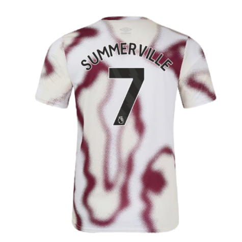 2024-2025 West Ham Warm Up Jersey (White) (Summerville 7)