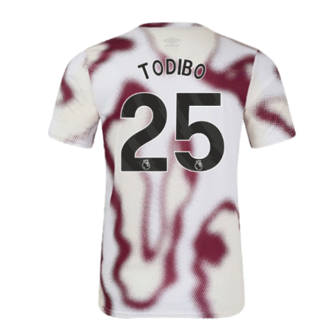 2024-2025 West Ham Warm Up Jersey (White) (Todibo 25)