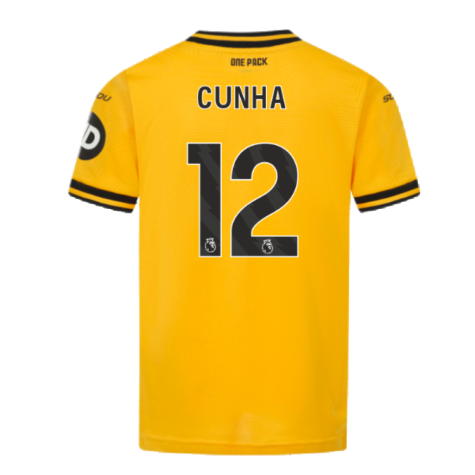 2024-2025 Wolves Home Shirt (Kids) (Cunha 12)