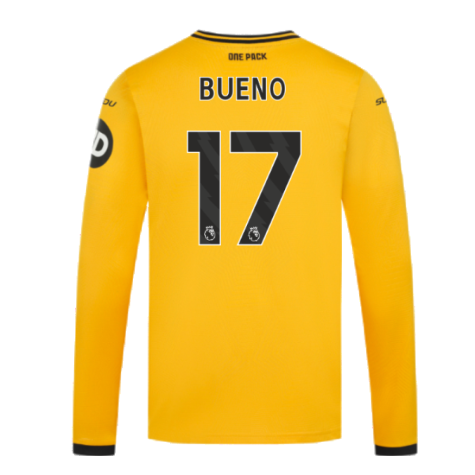 2024-2025 Wolves Long Sleeve Home Shirt (Bueno 17)