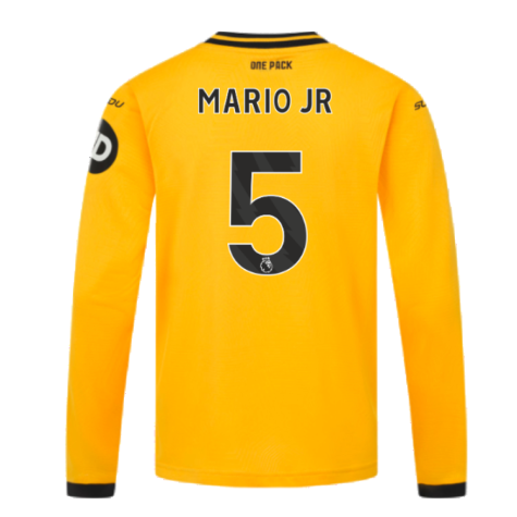 2024-2025 Wolves Long Sleeve Home Shirt (Kids) (Mario JR 5)