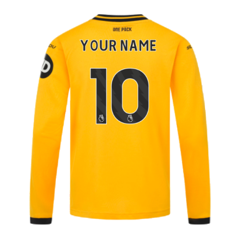 2024-2025 Wolves Long Sleeve Home Shirt (Kids) (Your Name)