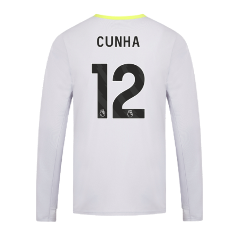 2024-2025 Wolves Players Training Long Sleeved Tee (Grey) (Cunha 12)