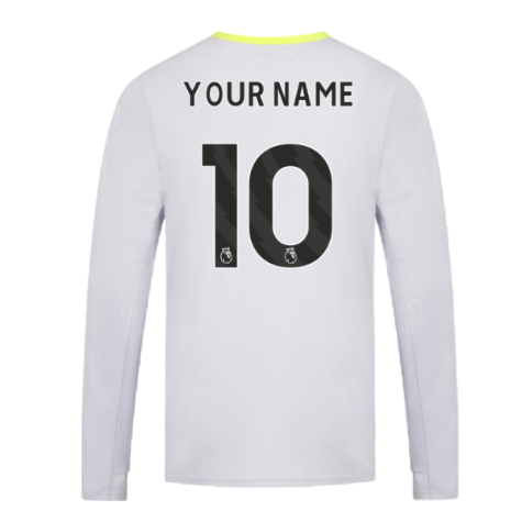 2024-2025 Wolves Players Training Long Sleeved Tee (Grey) (Your Name)