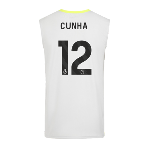 2024-2025 Wolves Players Training Vest (Grey) (Cunha 12)