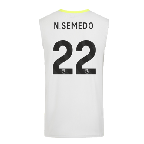 2024-2025 Wolves Players Training Vest (Grey) (N.Semedo 22)