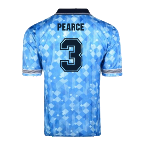 Score Draw England 1990 Third World Cup Finals Retro Football Shirt (Pearce 3)