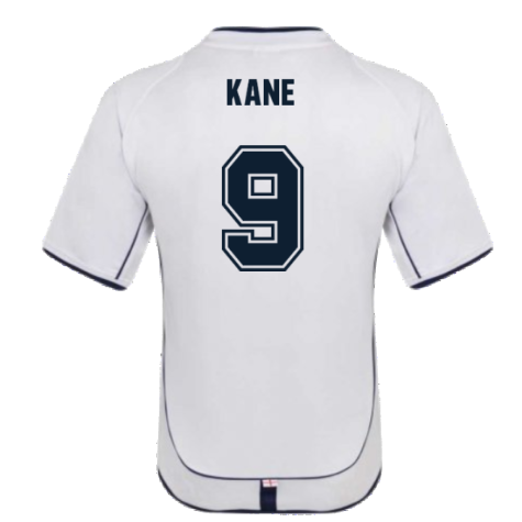 England 2002 Retro Football Shirt (KANE 9)