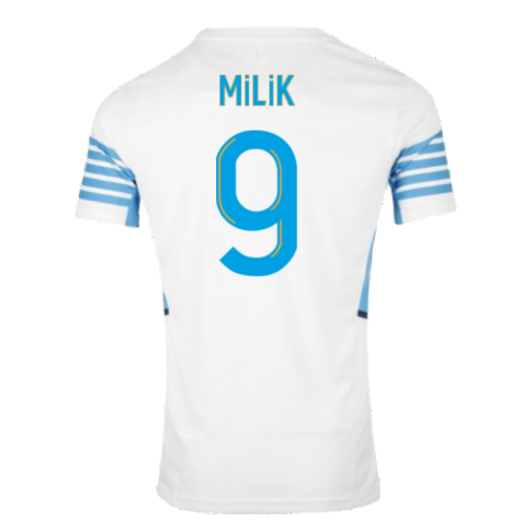 2021-2022 Marseille Home Shirt (MILIK 9)