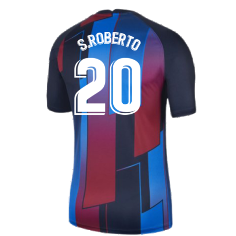 2021-2022 Barcelona Sleeveless Top (Red) (S.ROBERTO 20)