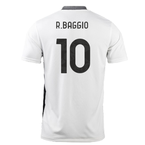 2021-2022 Juventus Training Shirt (White) (R.BAGGIO 10)