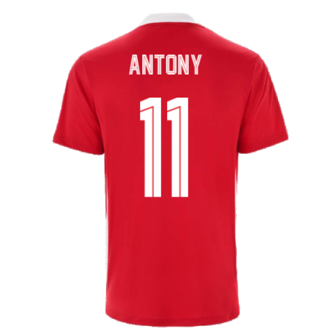 2021-2022 Ajax Training Jersey (Red) (ANTONY 11)