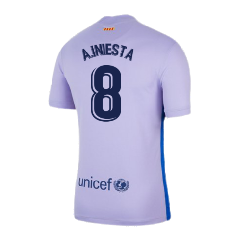 2021-2022 Barcelona Infants Away Kit (A.INIESTA 8)