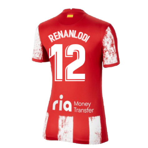 2021-2022 Atletico Madrid Womens Home Shirt (RENAN LODI 12)