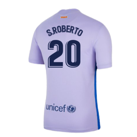 2021-2022 Barcelona Away Shirt (S.ROBERTO 20)