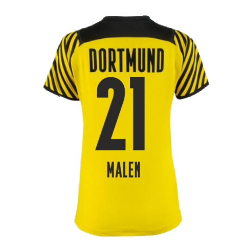 2021-2022 Borussia Dortmund Home Shirt (Ladies) (MALEN 21)