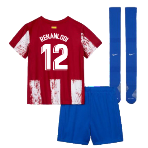 2021-2022 Atletico Madrid Little Boys Home Shirt (RENAN LODI 12)