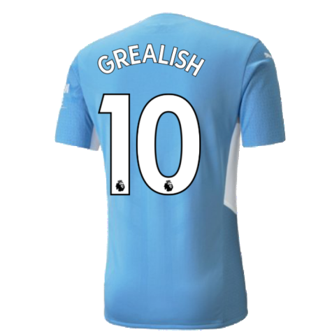 2021-2022 Man City Authentic Home Shirt (GREALISH 10)