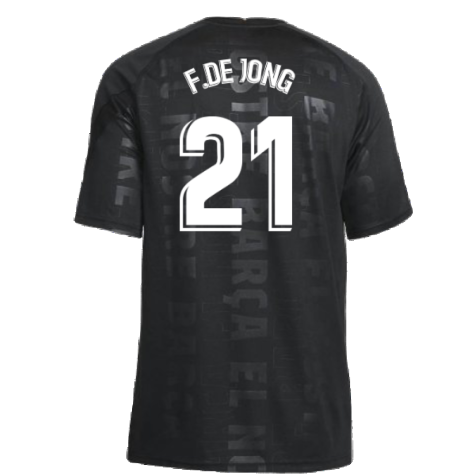 2021-2022 Barcelona 3rd Shirt (Kids) (F.DE JONG 21)