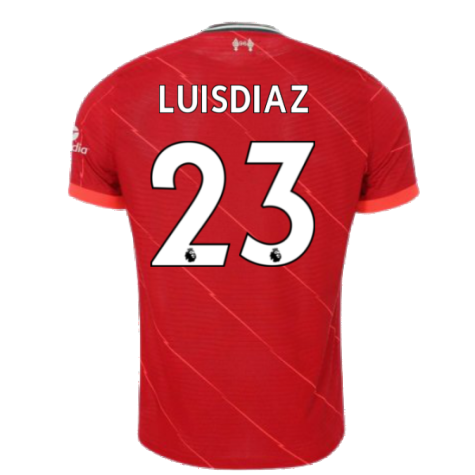 Liverpool 2021-2022 Vapor Home Shirt (LUIS DIAZ 23)