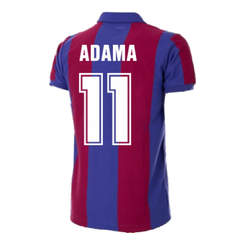 FC Barcelona 1980 - 81 Retro Football Shirt (ADAMA 11)