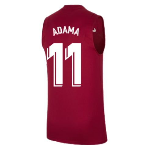 2021-2022 Barcelona Sleeveless Top (Red) (ADAMA 11)