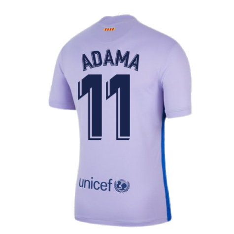 2021-2022 Barcelona Away Shirt (Kids) (ADAMA 11)