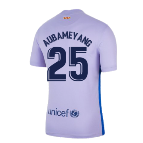 2021-2022 Barcelona Away Shirt (AUBAMEYANG 25)