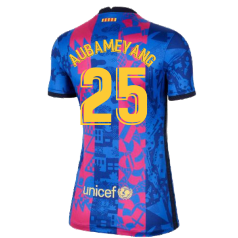2021-2022 Barcelona Womens 3rd Shirt (AUBAMEYANG 25)