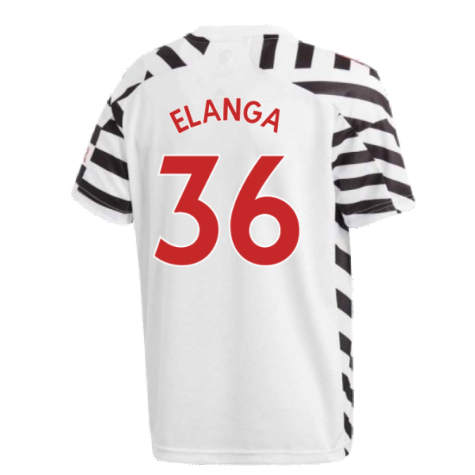 2020-2021 Man Utd Adidas Third Football Shirt (Kids) (Elanga 36)