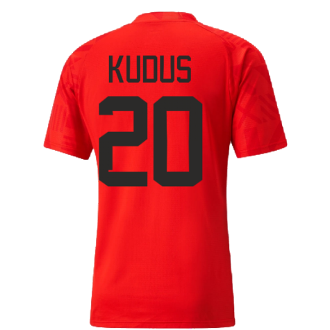 2022-2023 Ghana Pre Match Jersey (Red) (KUDUS 20)