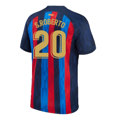 2022-2023 Barcelona Home Shirt (Ladies) (S.ROBERTO 20)