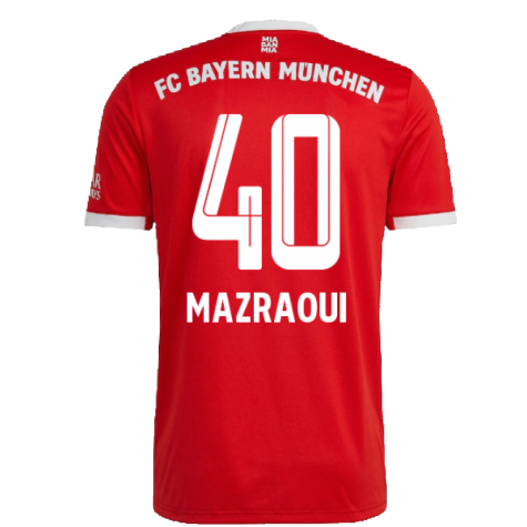 2022-2023 Bayern Munich Home Shirt (MAZRAOUI 40)