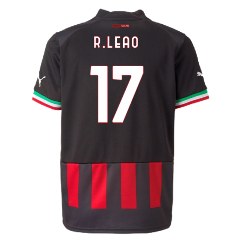 2022-2023 AC Milan Home Shirt (Kids) (R.LEAO 17)