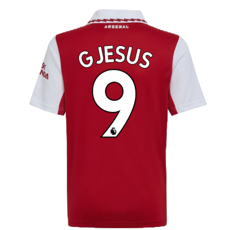 2022-2023 Arsenal Home Shirt (Kids) (G JESUS 9)