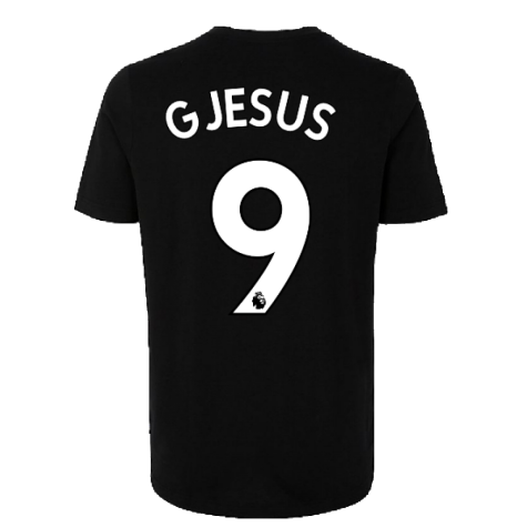 2022-2023 Arsenal DNA Graphic Tee (Black) (G JESUS 9)