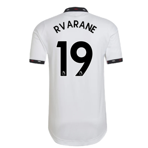 2022-2023 Man Utd Authentic Away Shirt (R VARANE 19)