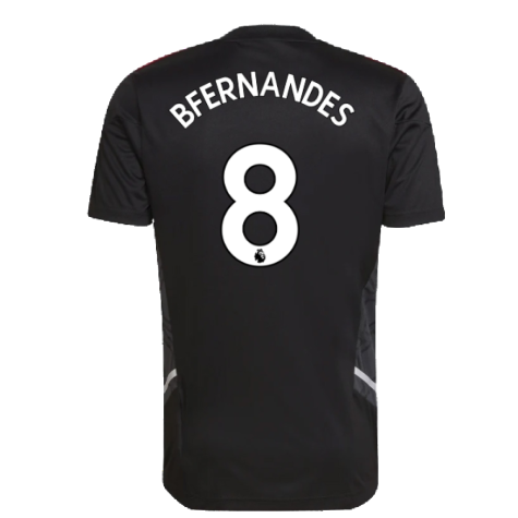 2022-2023 Man Utd Training Shirt (Black) (B FERNANDES 8)